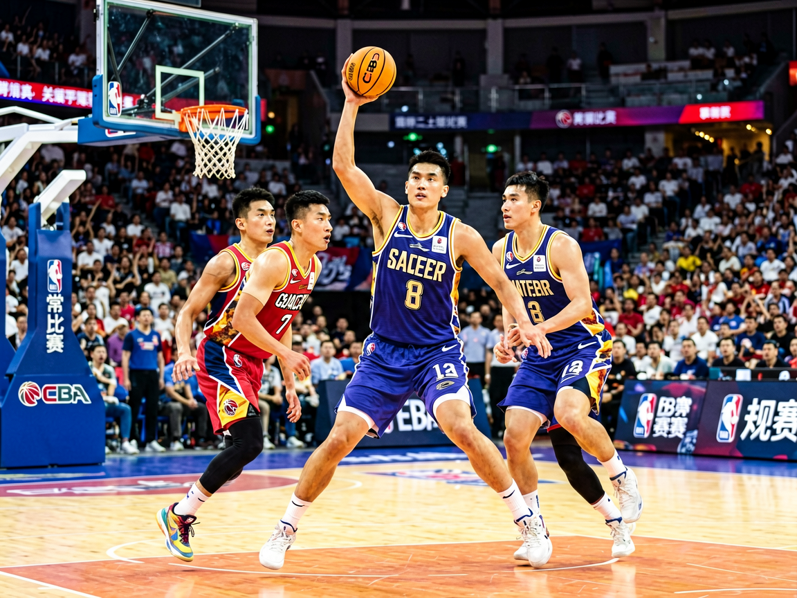 CBA中国篮球职业联赛比赛现场